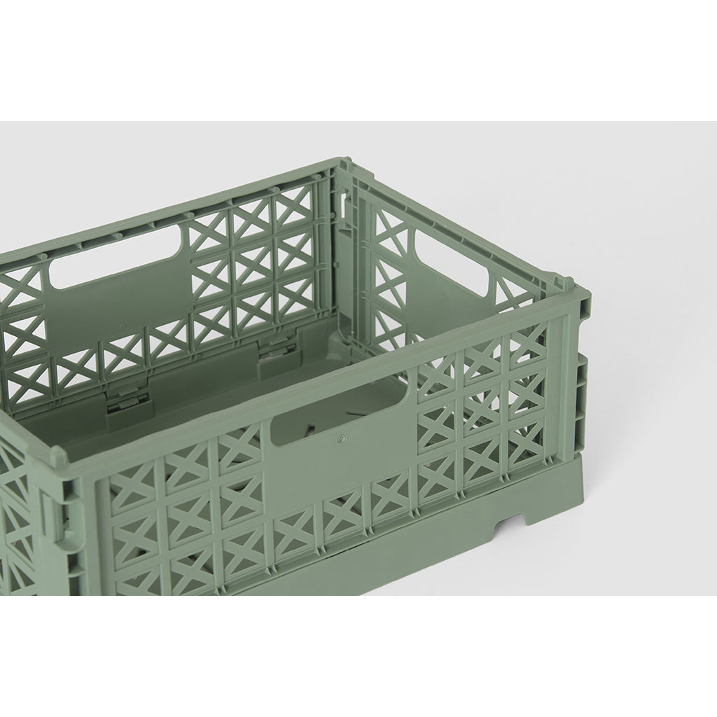 Gergerland Folding Crate, Size 1 - Almond Green