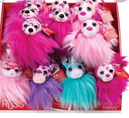 Pom Pom Keychains, Assorted