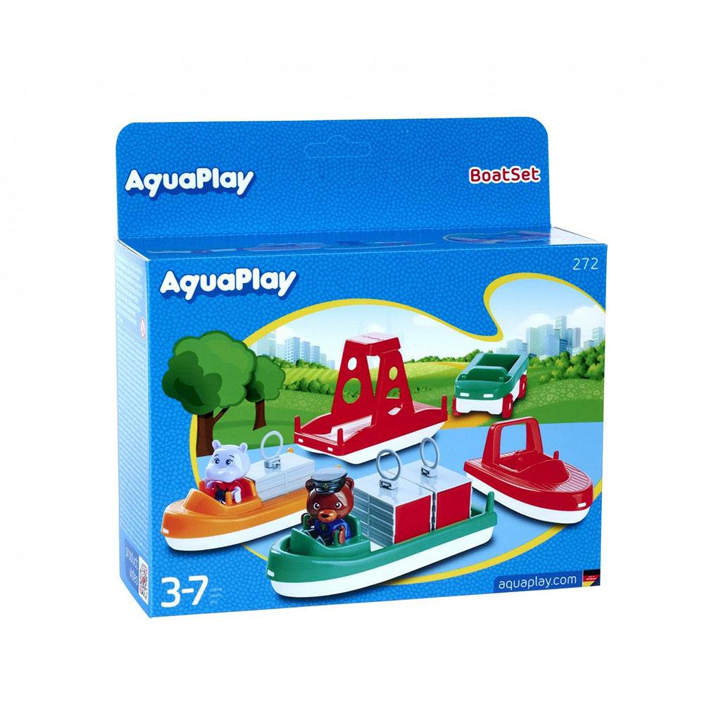 Aquaplay Water Toy – Accessories for Waterways, Boatset