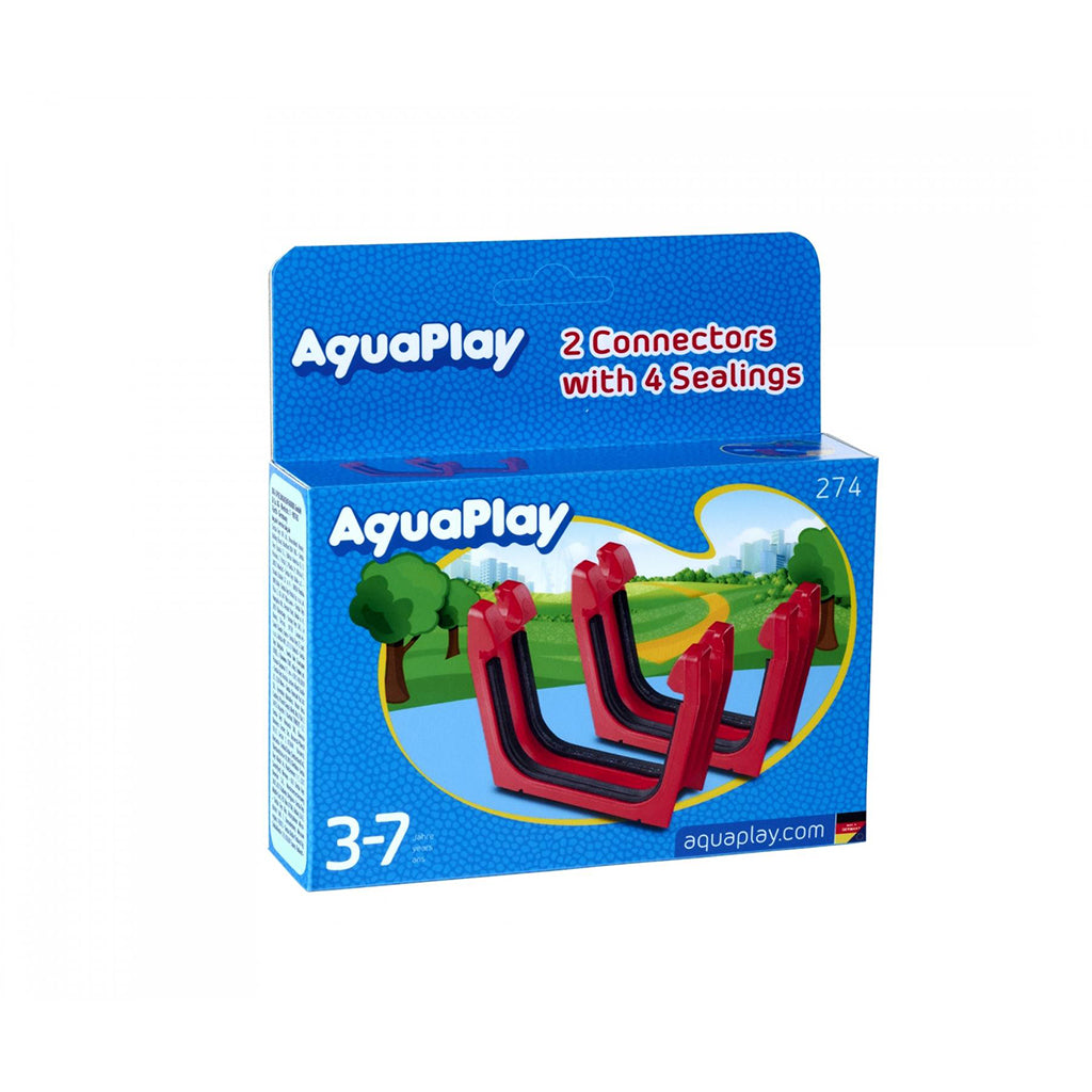 Aquaplay Water Track Accessories, Connector, Coupling Sleeves - Set of 2