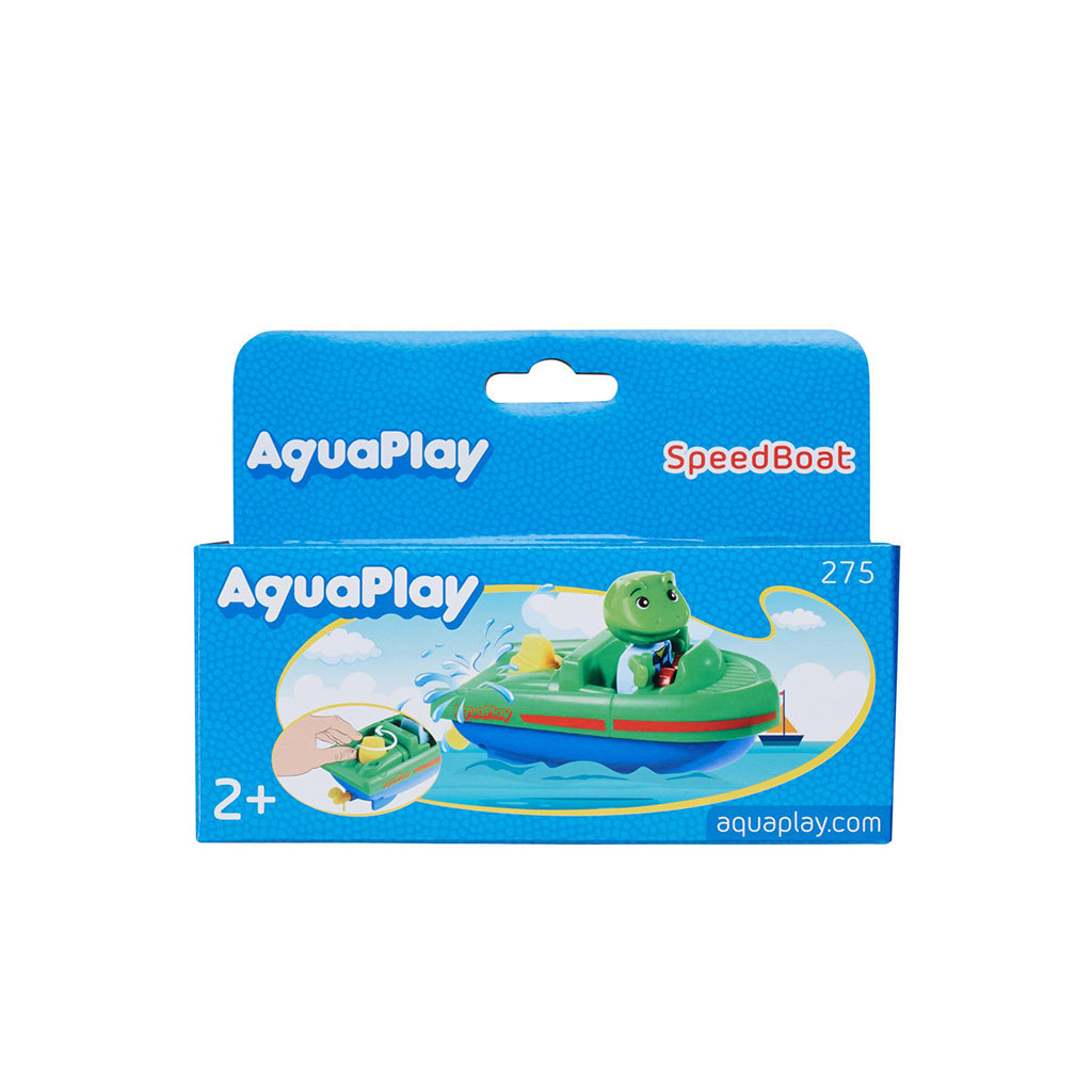 AquaPlay Waterway Accessory, Speedboat with Wind-up Mechanism