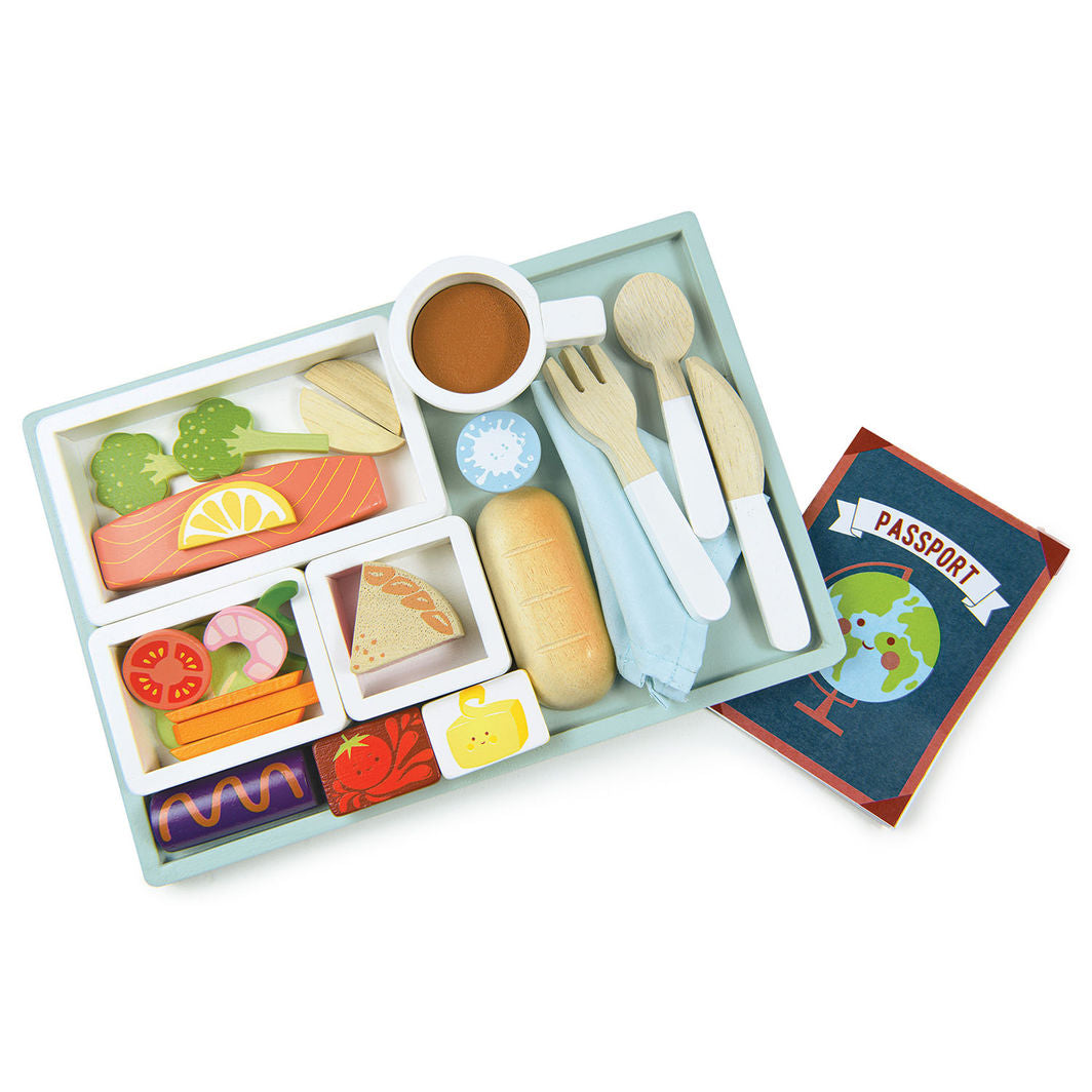 Tender Leaf Wooden Play Food, Airplane Meal