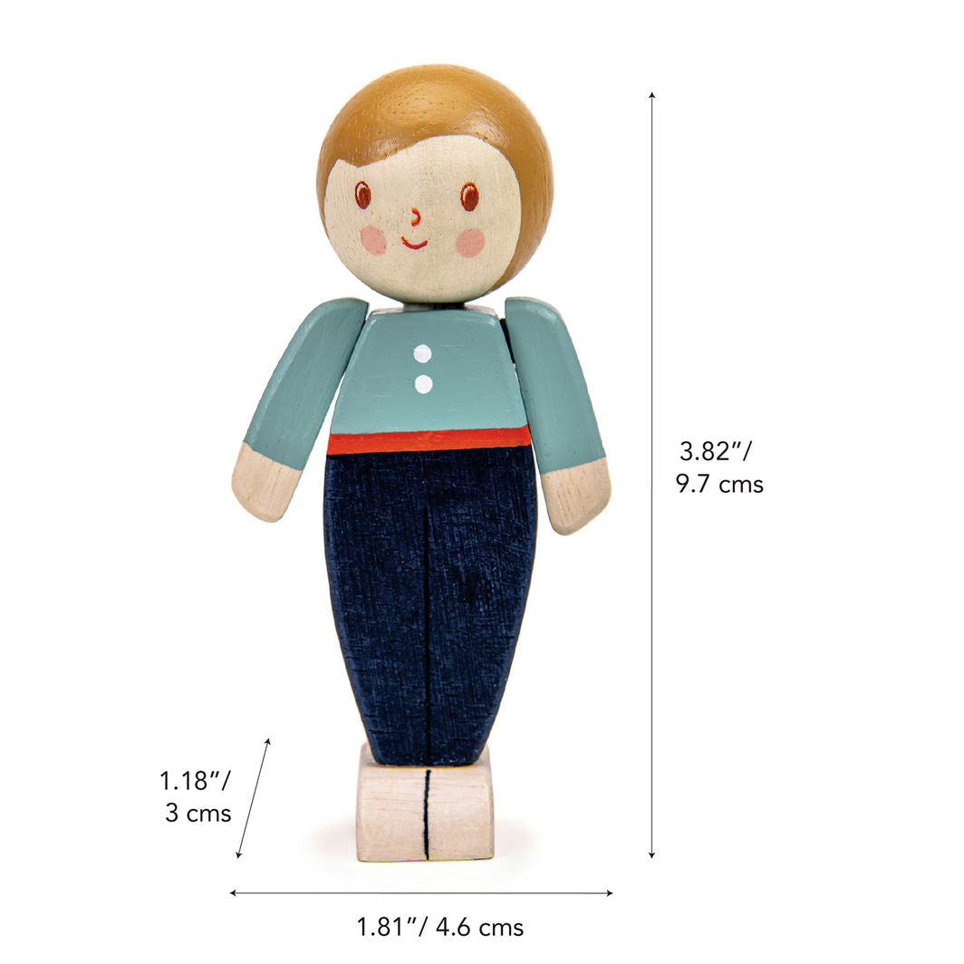 Tender Leaf Doll for Dollhouse, We Are Family - Ivory Father