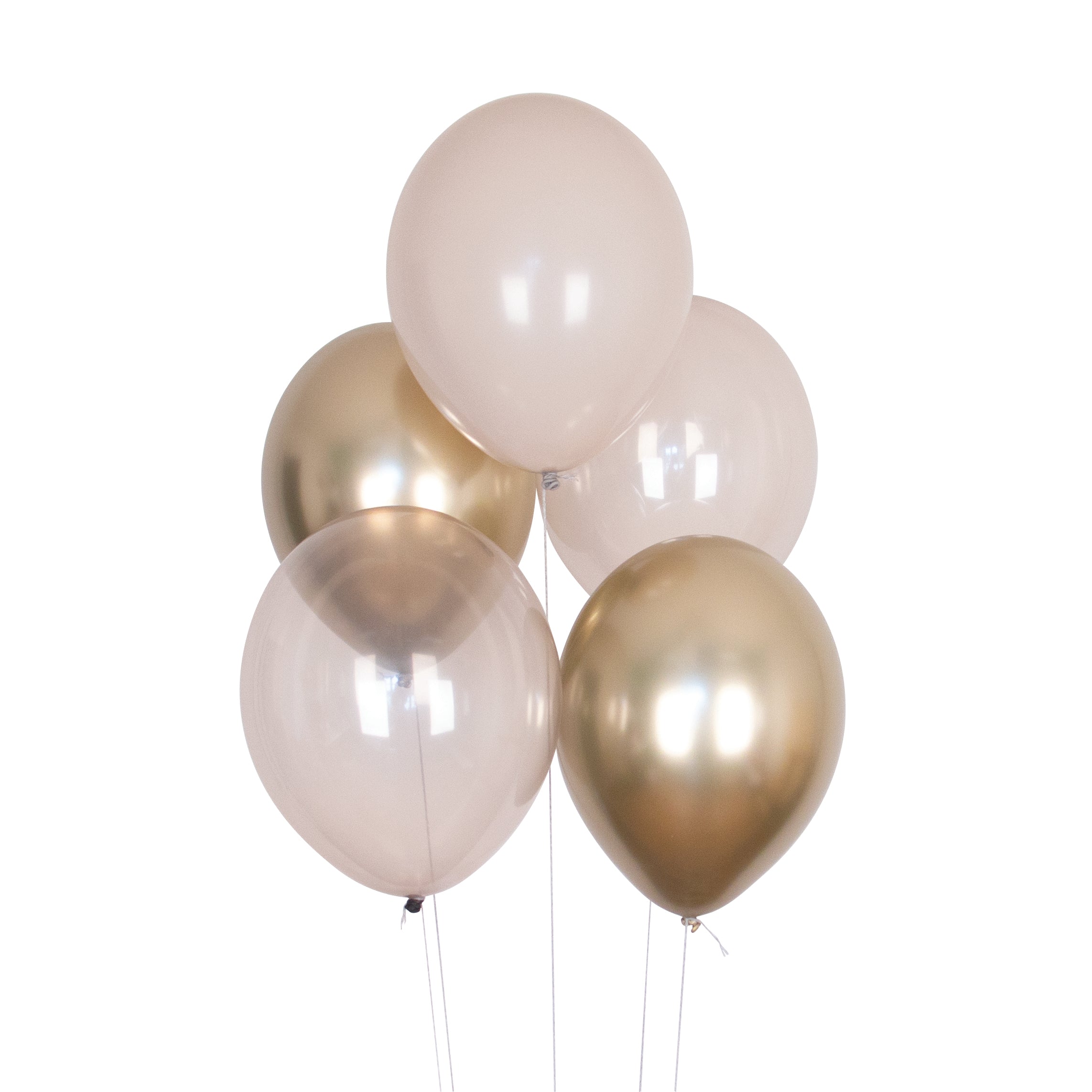 My Little Day Balloons, Gold Mix – 10 Pieces