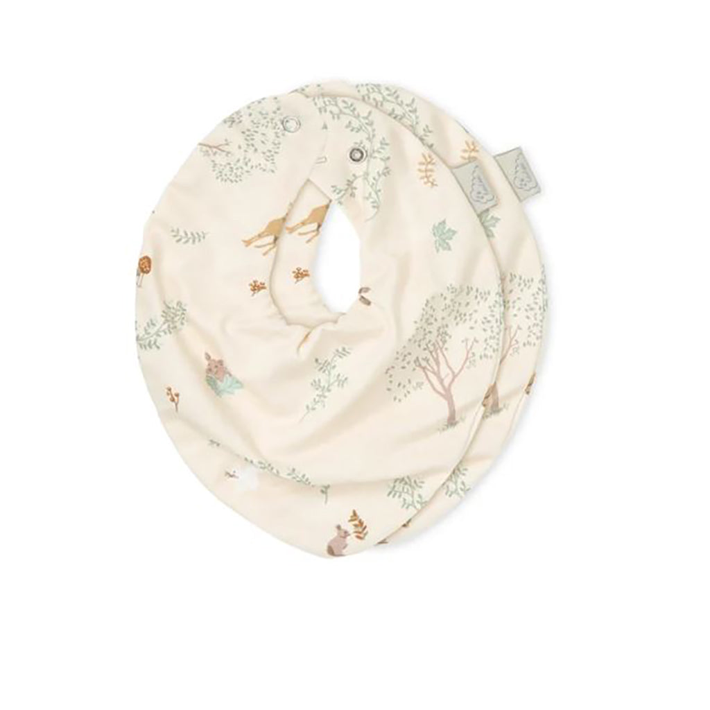 Cam Cam Bandana hagesmæk, jersey, 2-Pack - GOTS - Woodland