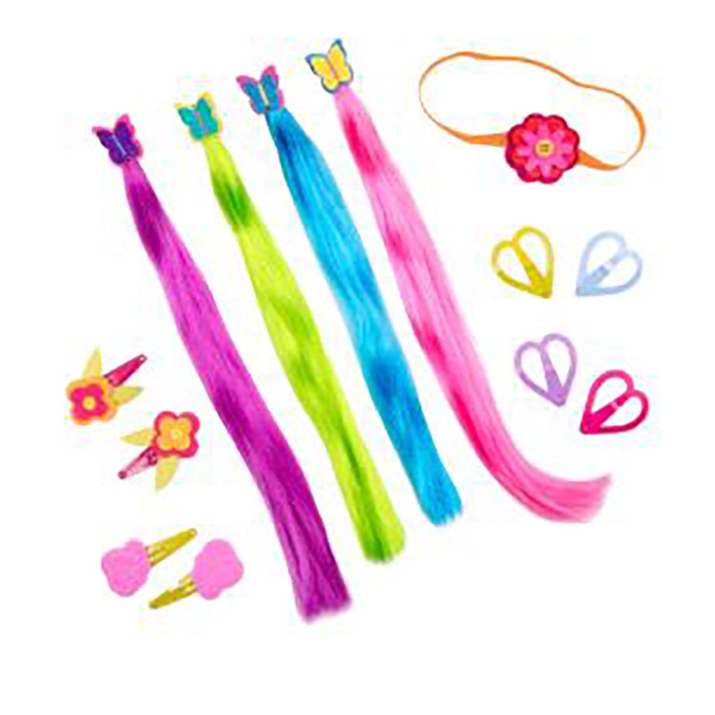 Our Generation Doll Accessories, Hair Clips with Hair Extensions