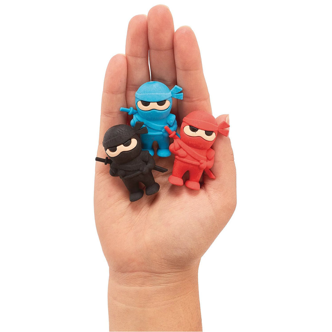 Ooly Erasers Set of 3 - Ninja