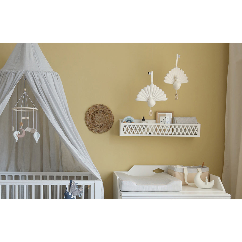 Cam Cam Quilted Fabric Storage Basket Set, 2 Sizes - Lierre/Almond