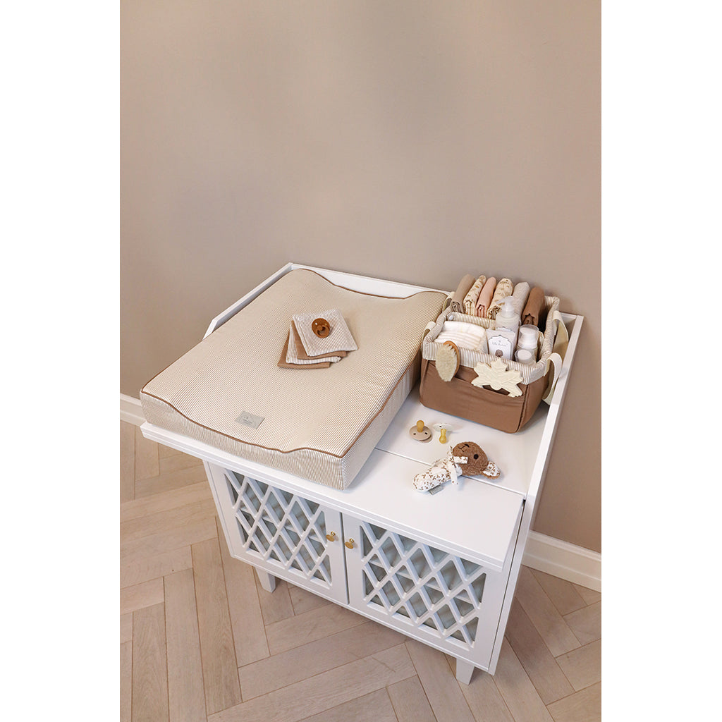 Cam Cam Diaper Caddy Organizer - Classic Stripes Camel