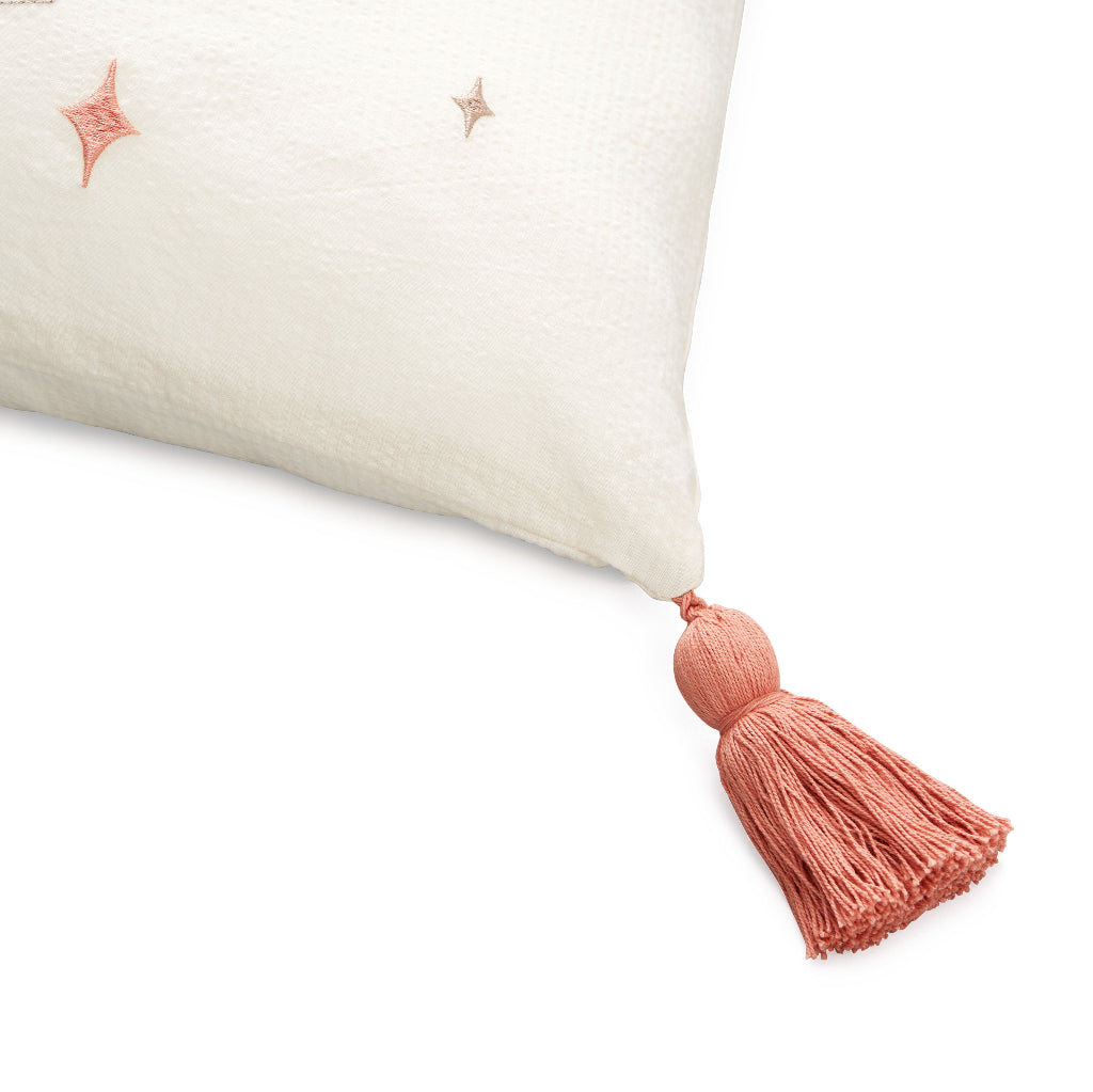 Cam Cam broderet pude, Økologisk, OCS - Ballerina