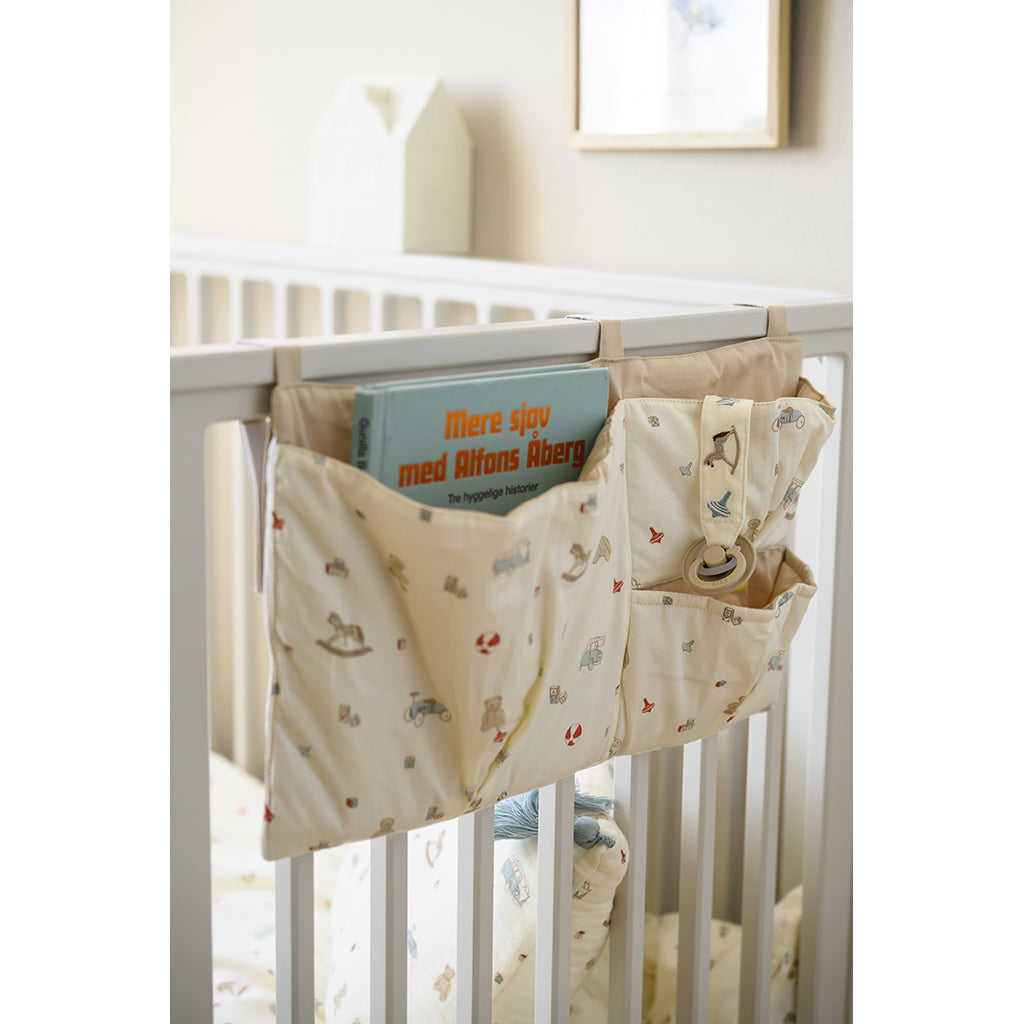 Cam Cam Bed Pocket, Fabric Bedside Organizer, OCS - Vintage Toys