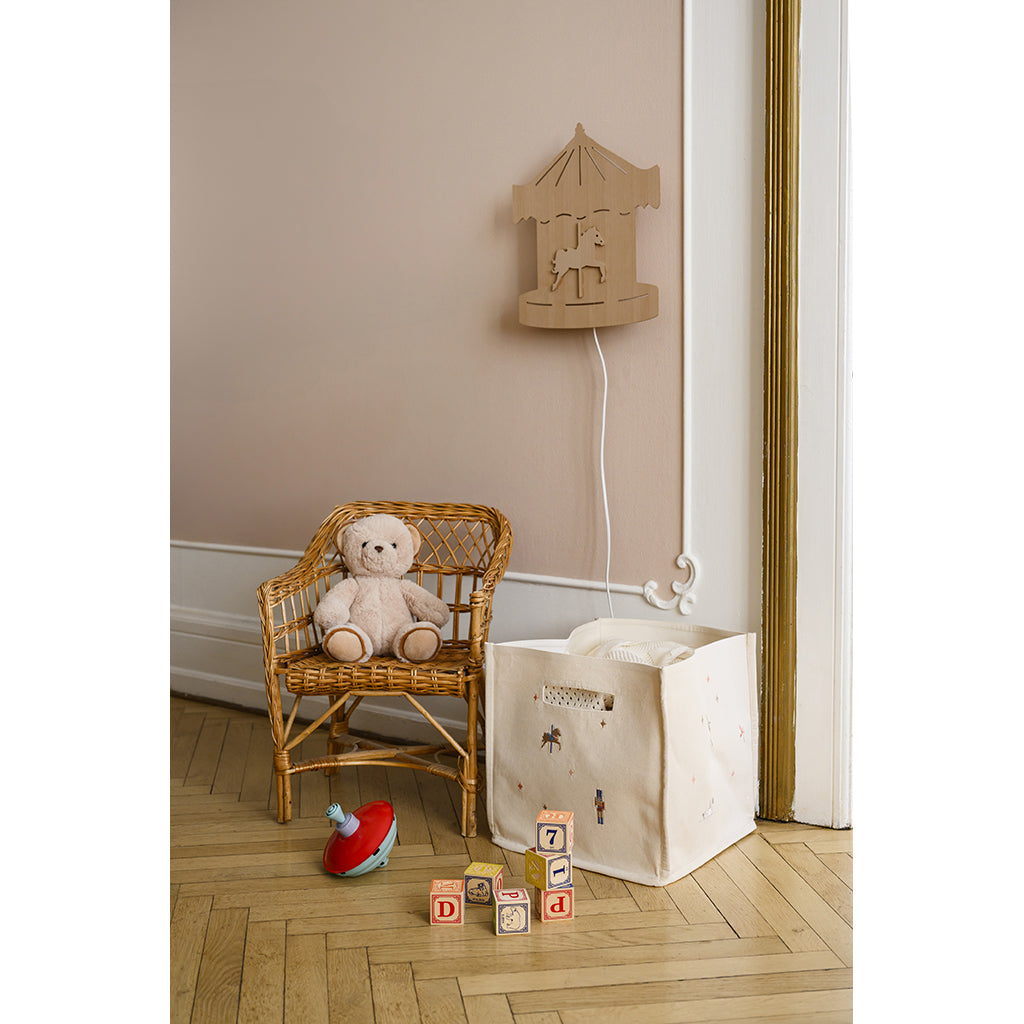 Cam Cam Canvas Storage Basket, Organic - GOTS Certified - Carousel