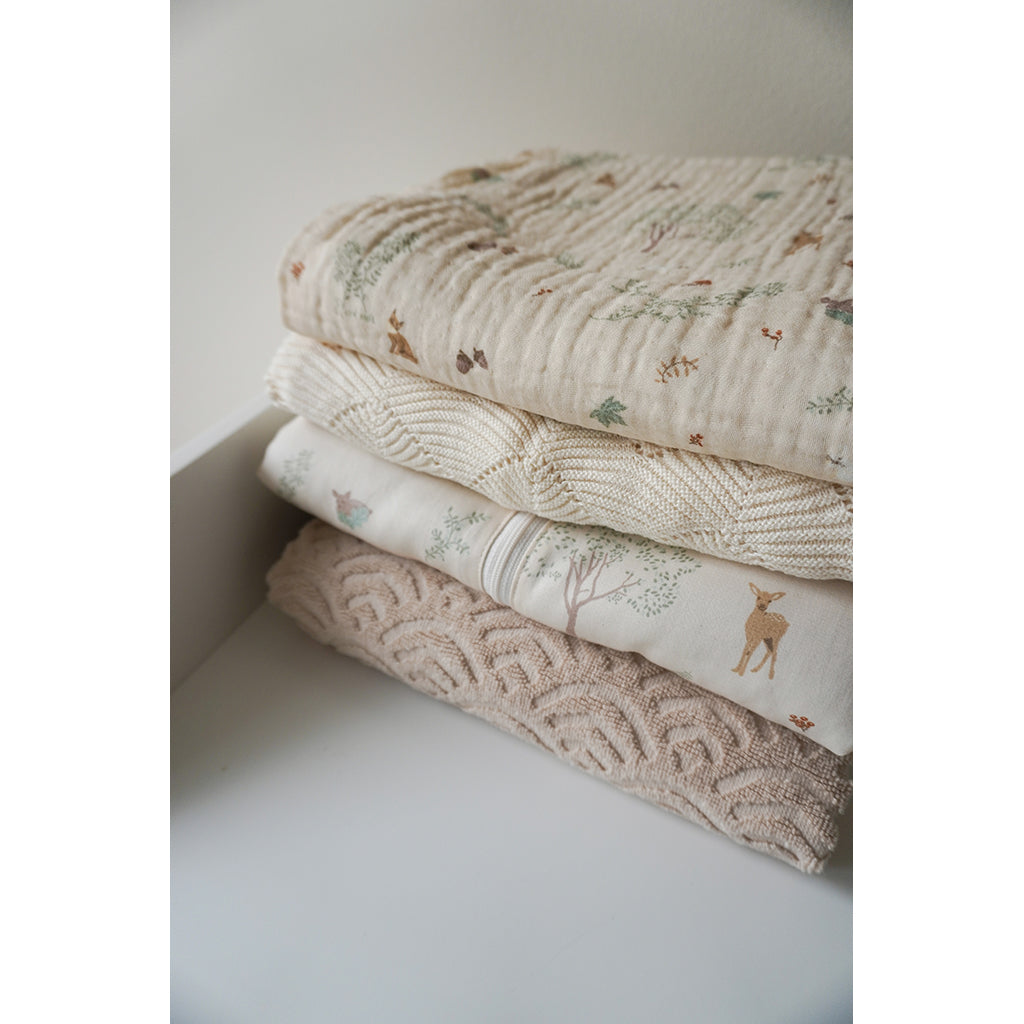 Cam Cam Organic Muslin Baby Blanket - GOTS - Woodland