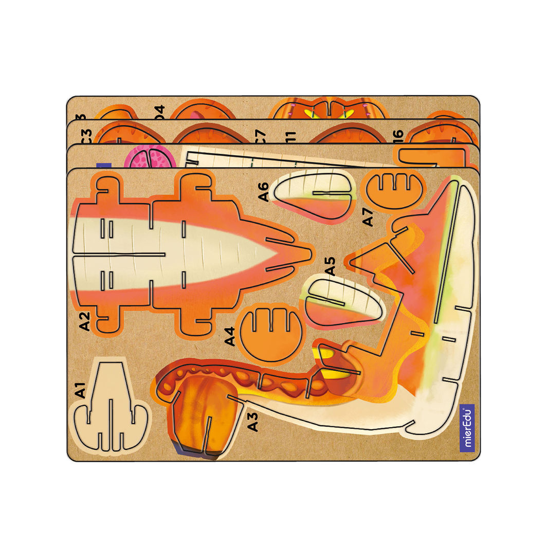 mierEdu 3D Puzzle with Sound, Brachiosaurus