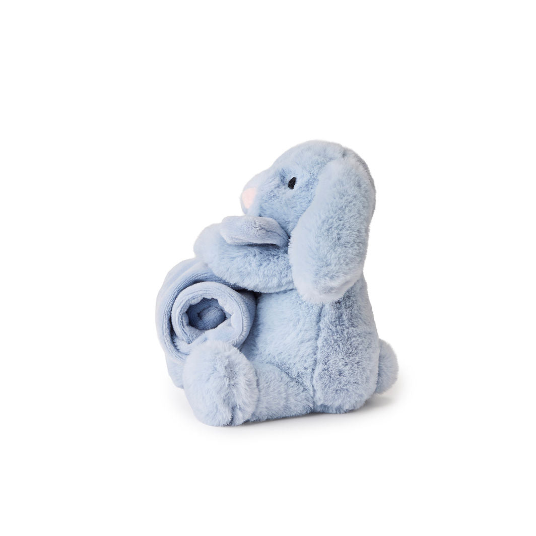 Teddy Hermann Security Blanket, Bunny - Light Blue