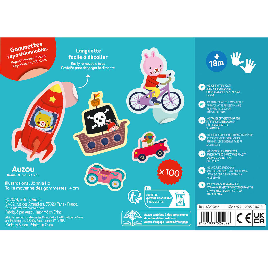 Auzou My First Stickers, Vehicles