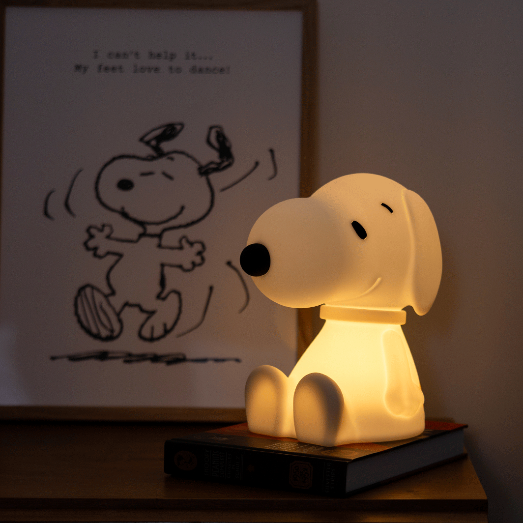 Mr Maria Snoopy First Light, night lamp for children, 22 cm