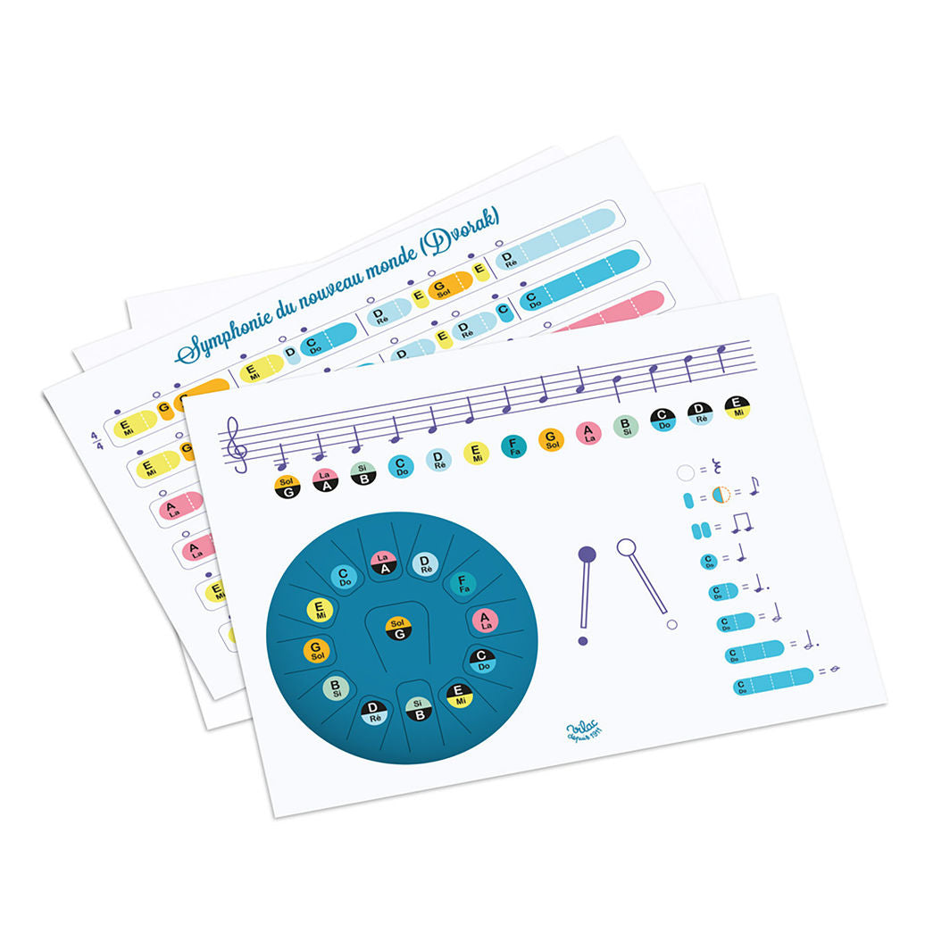 Vilac Musical Instrument, 13-Tone Tongue Drum
