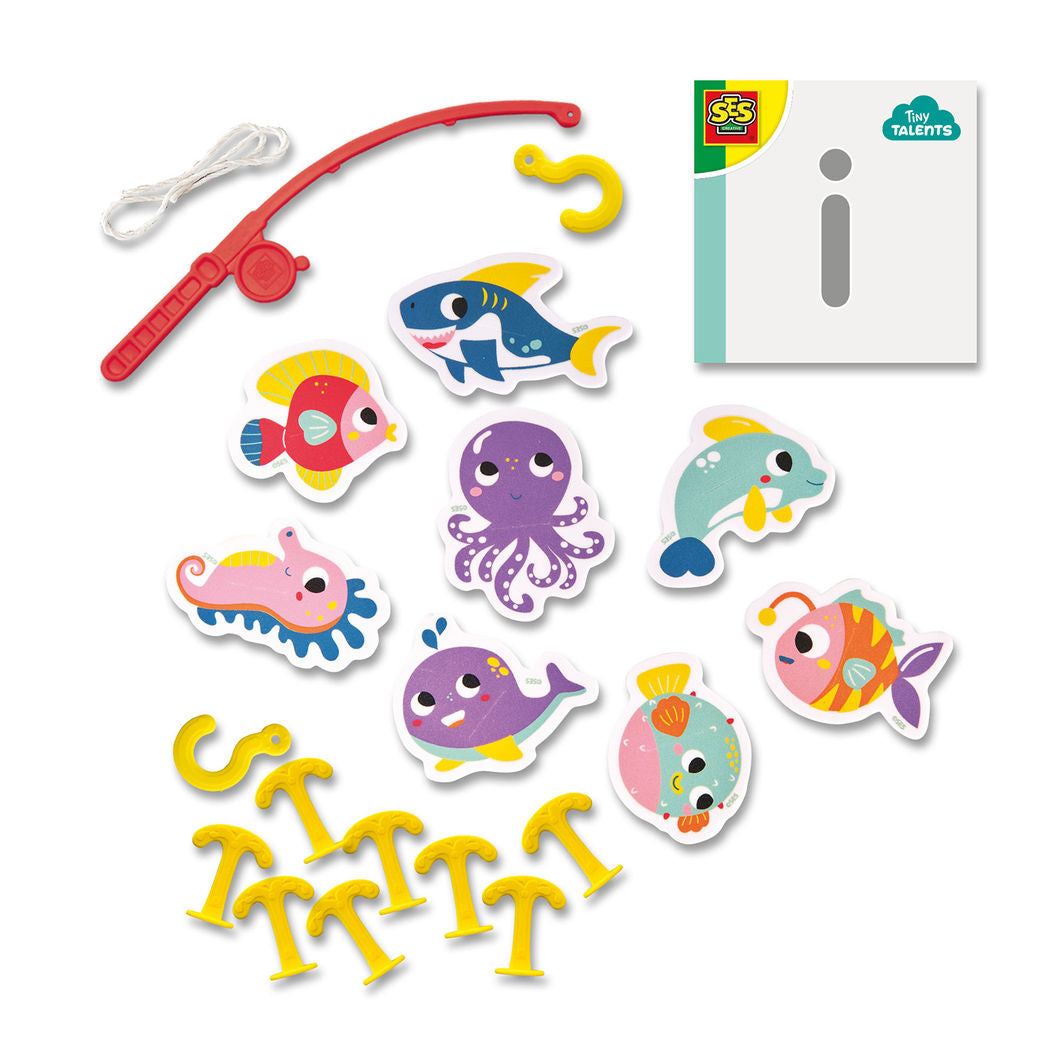 SES Creative Bath Toy, Fishing Game - Foam Fish