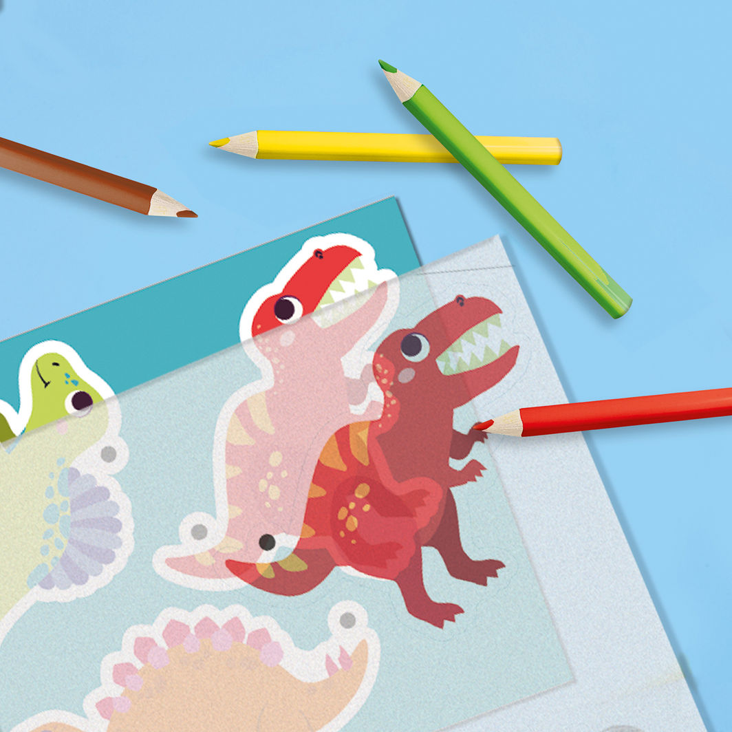 SES Creative Shrink Plastic, Dinosaur Keychains