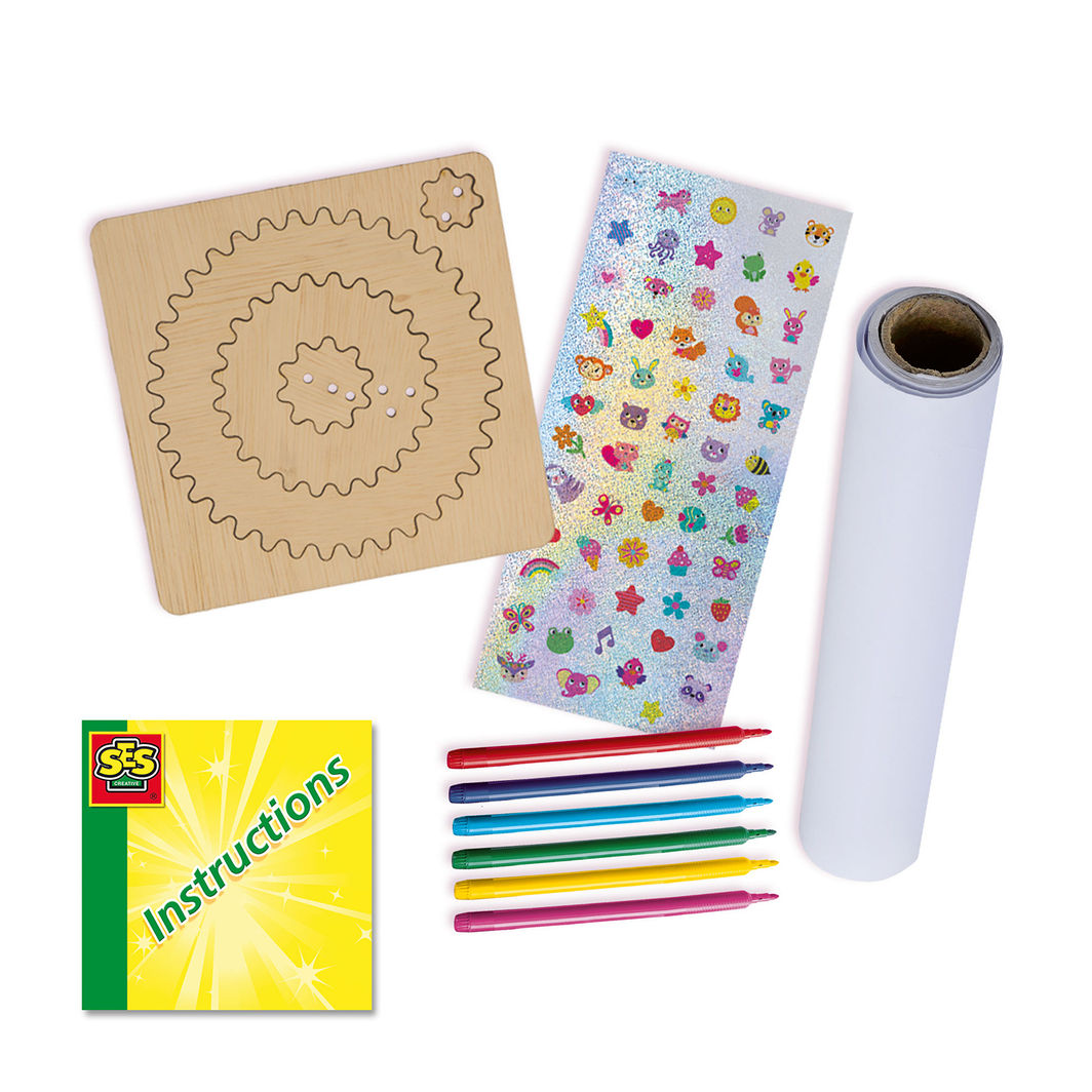 SES Creative Wooden Spiral Drawing Set