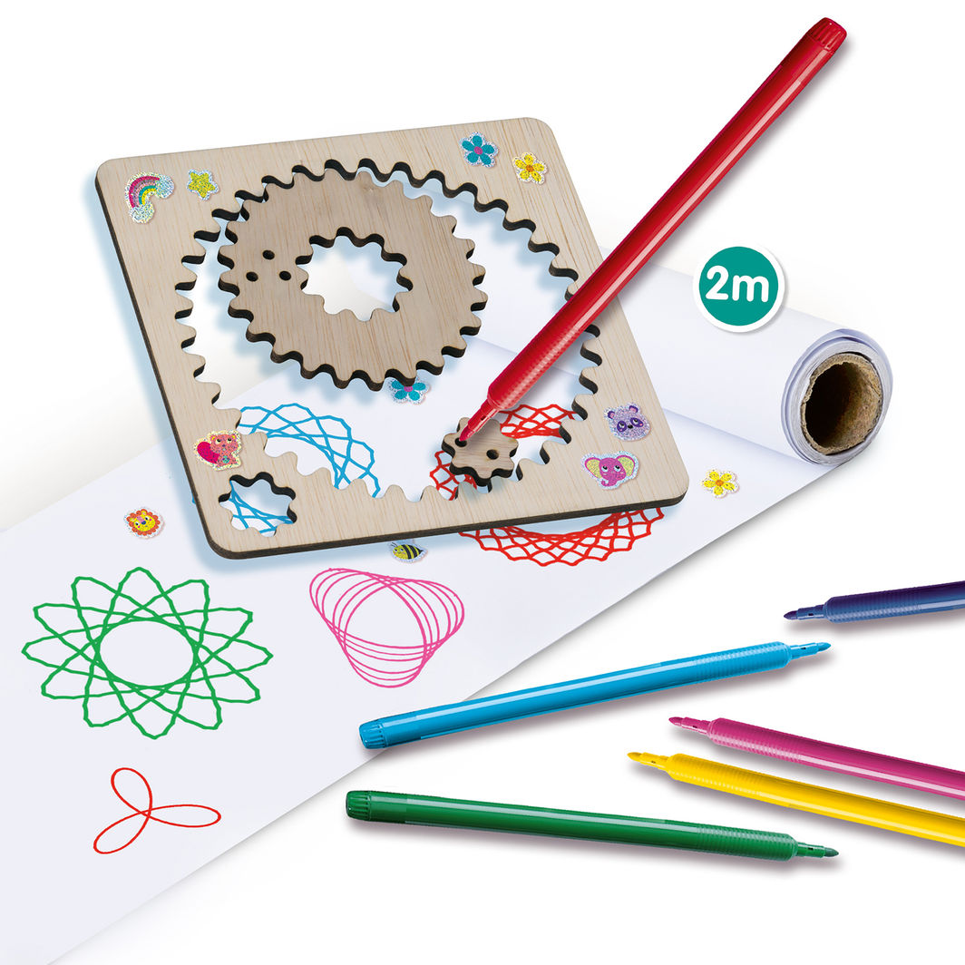 SES Creative Wooden Spiral Drawing Set