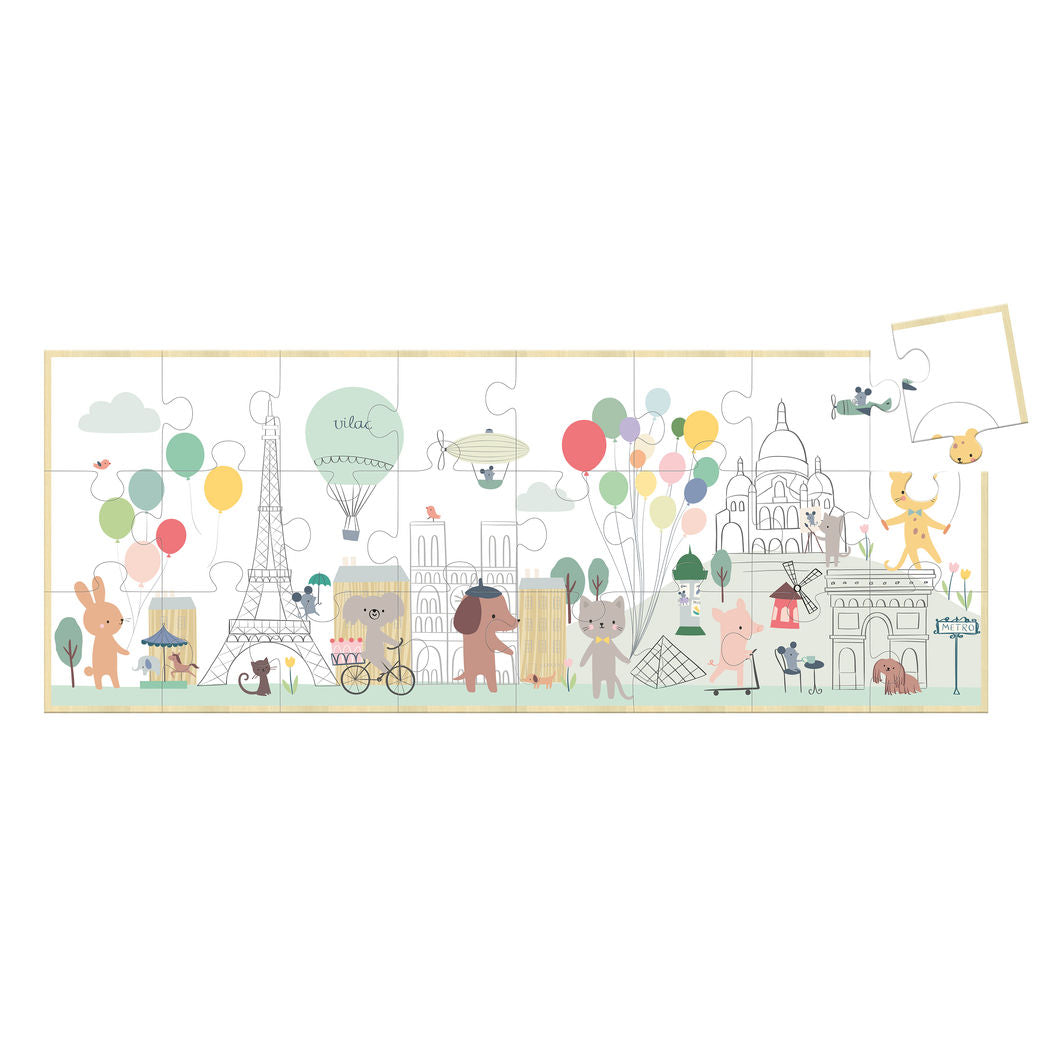 Vilac Wooden Puzzle – 24 Pieces, Paris