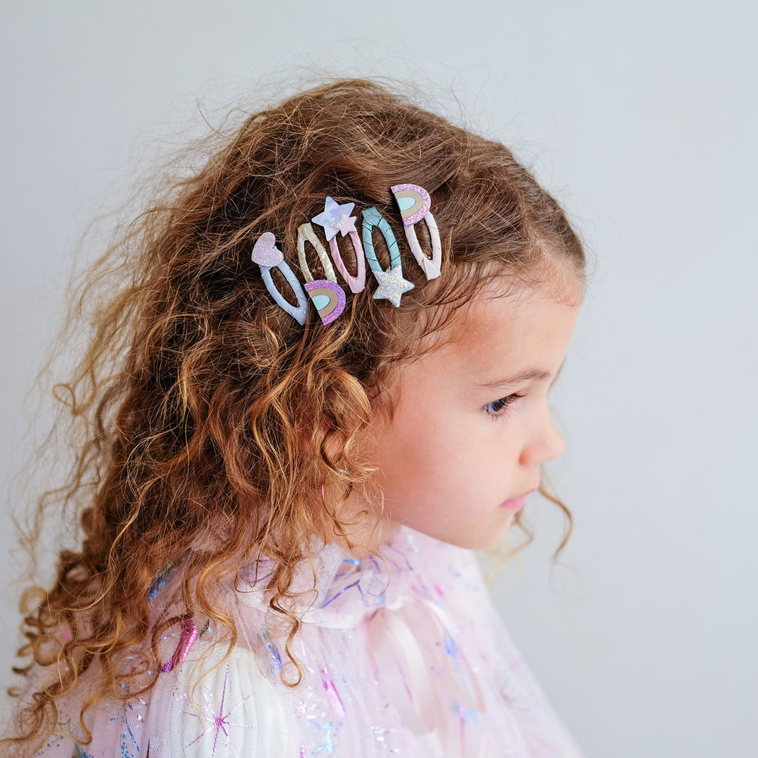 Mimi & Lula 5 Hårspænder - Mini Rainbow