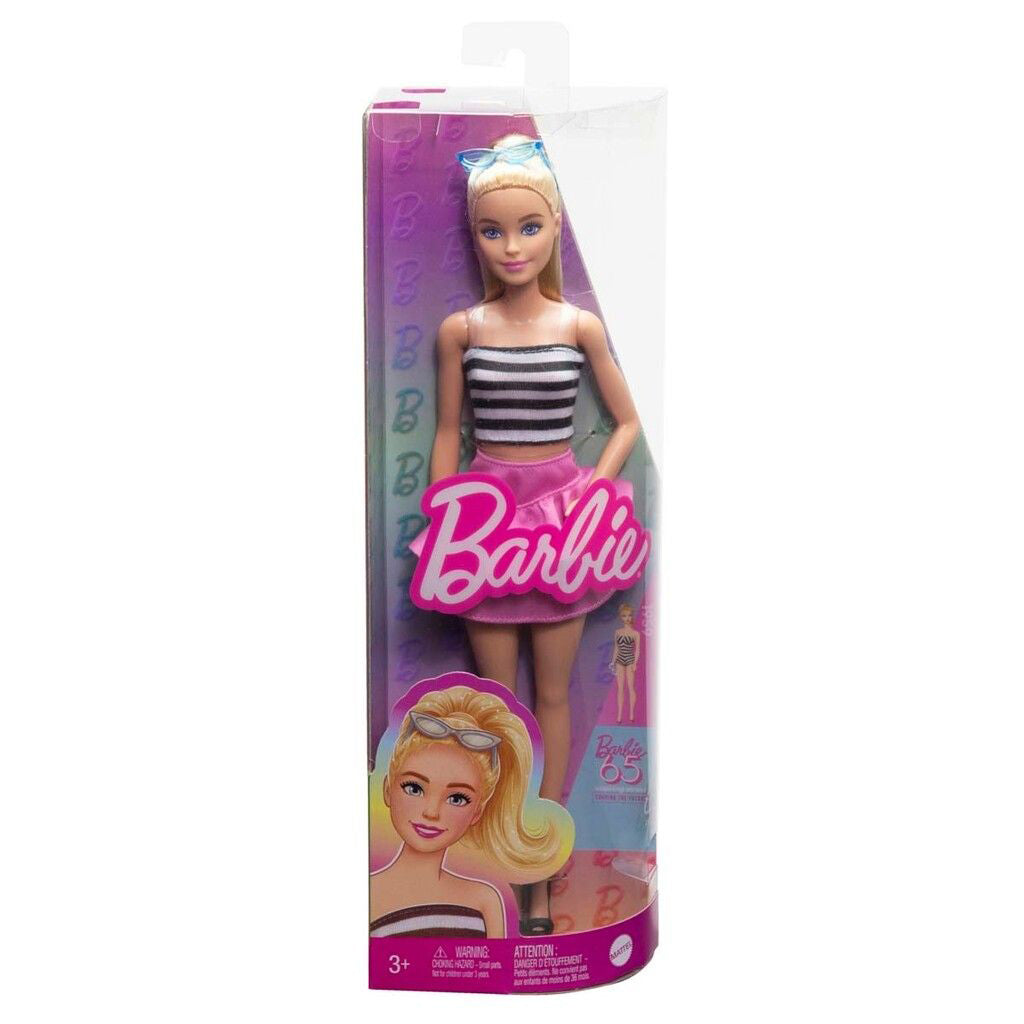 Barbie Fashionistas Doll, Blonde Hair with Pink Skirt