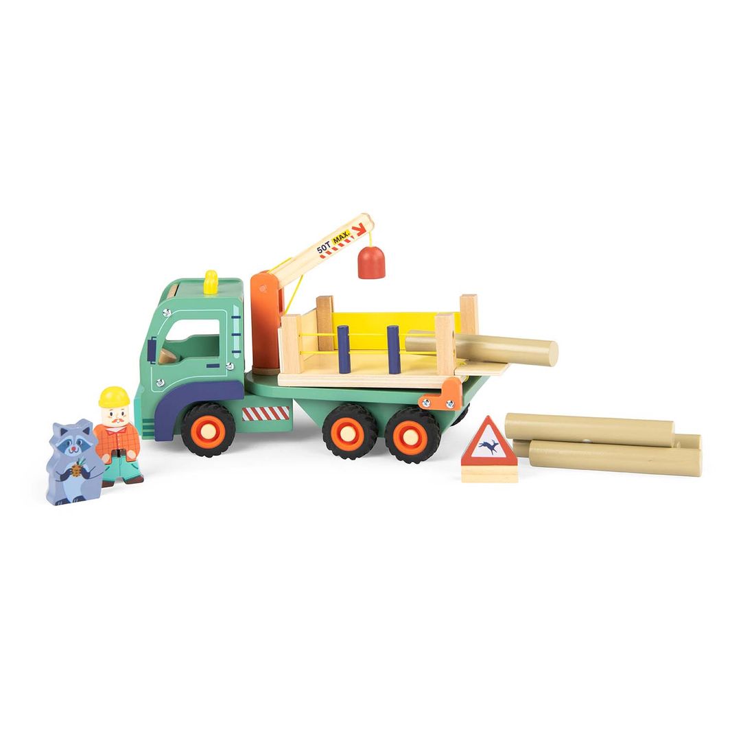 Moulin Roty Wooden Truck, Forest Wagon - Avenue du Moulin