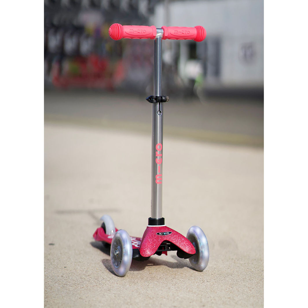 Micro Scooter, Mini Deluxe Fairy Glitter LED - Pink