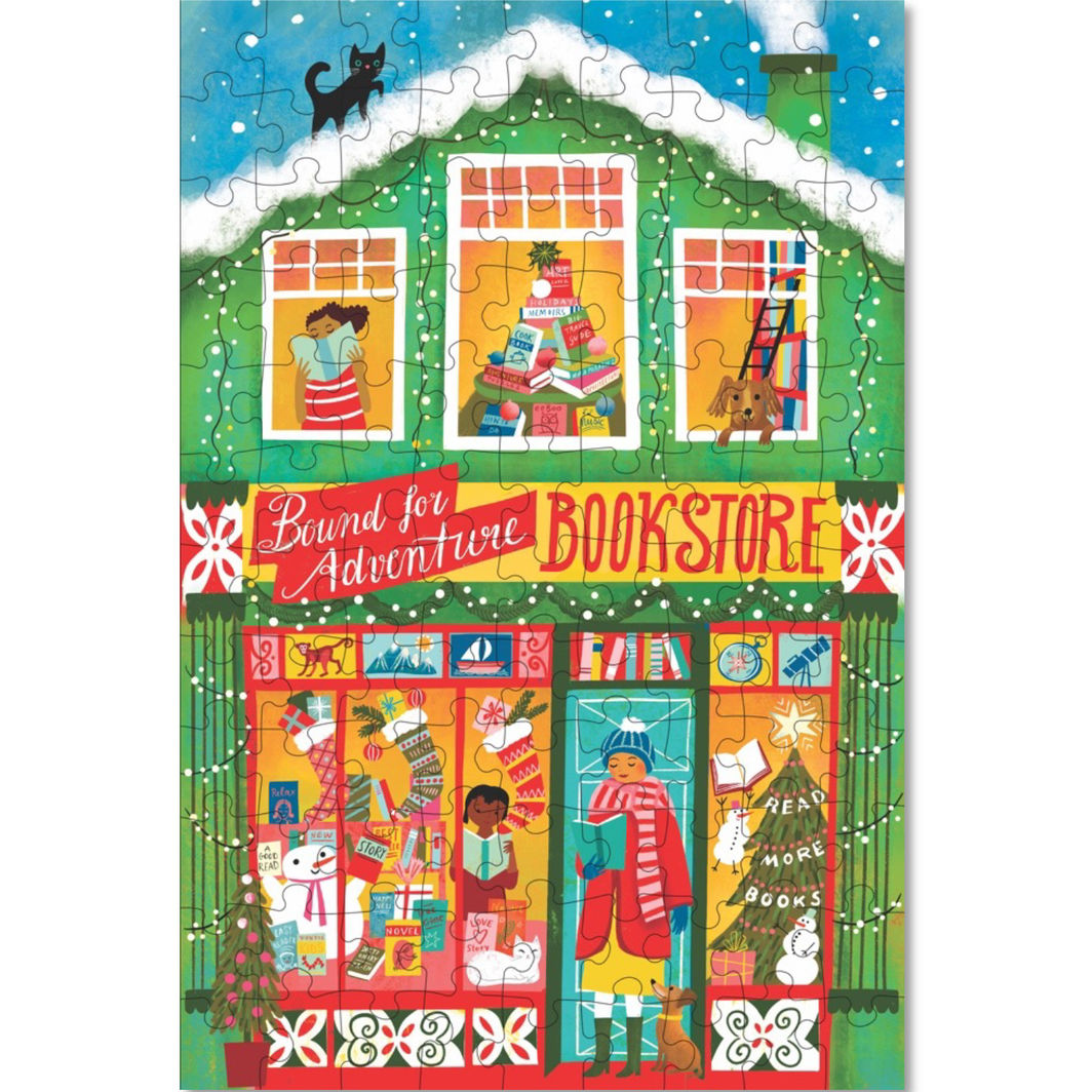 eeBoo Puzzle 100 Pieces, Christmas Market - Assorted Designs