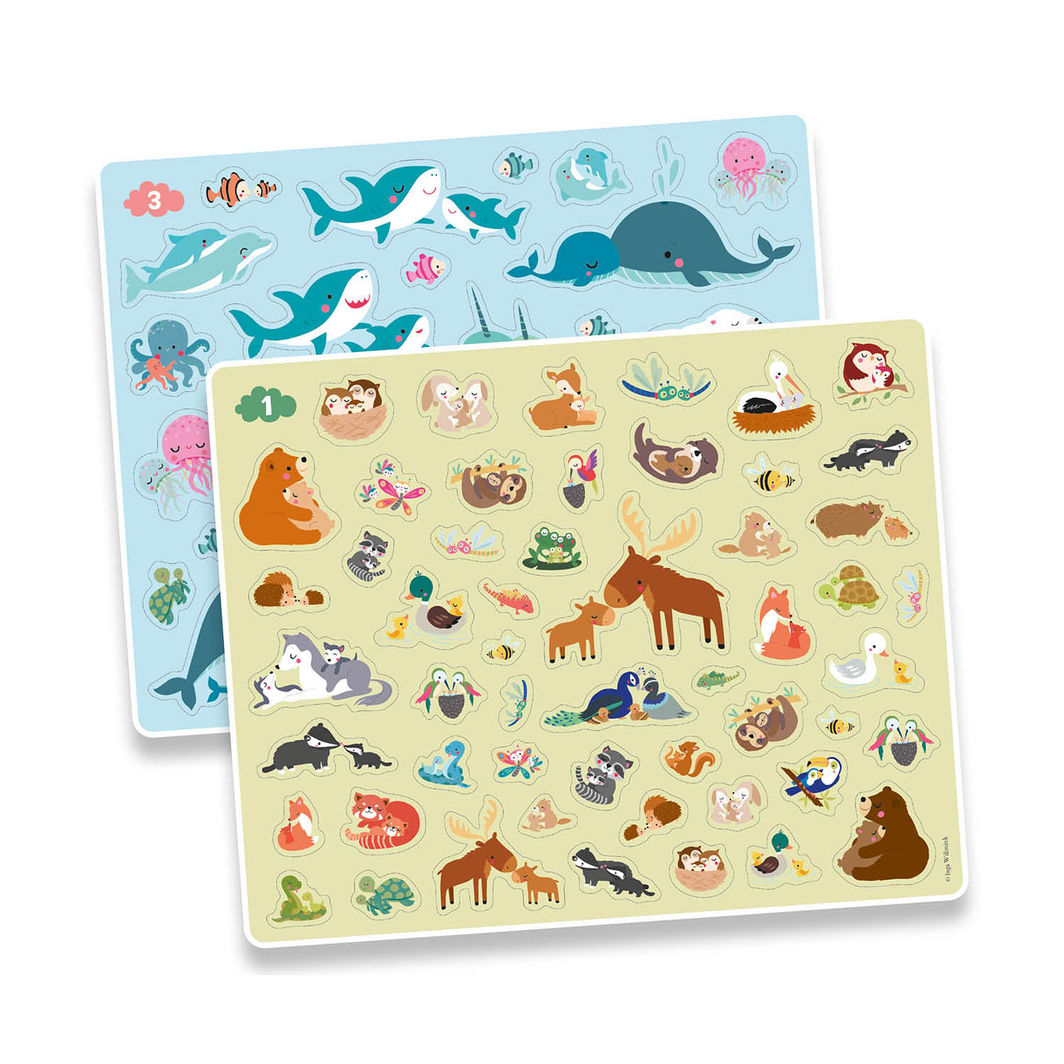 Auzou Stickers, Baby Animals - 200 pcs