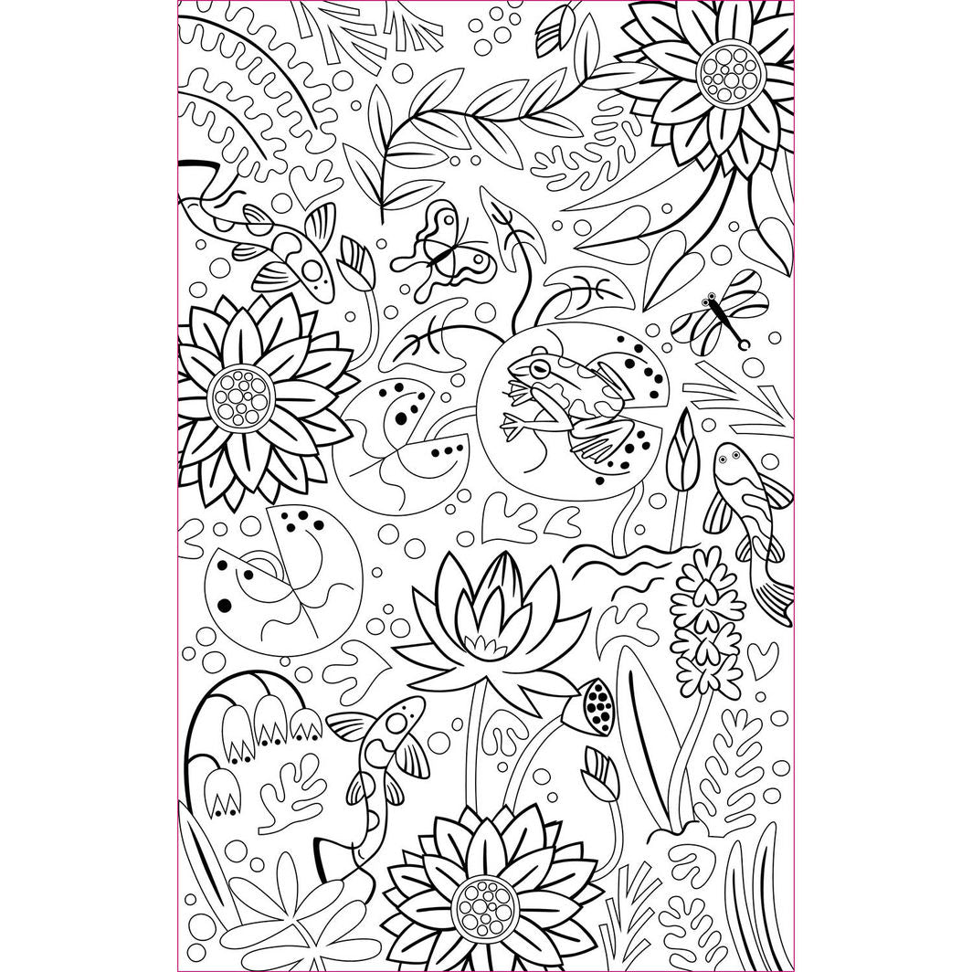 Auzou Coloring Book, Neon Designs