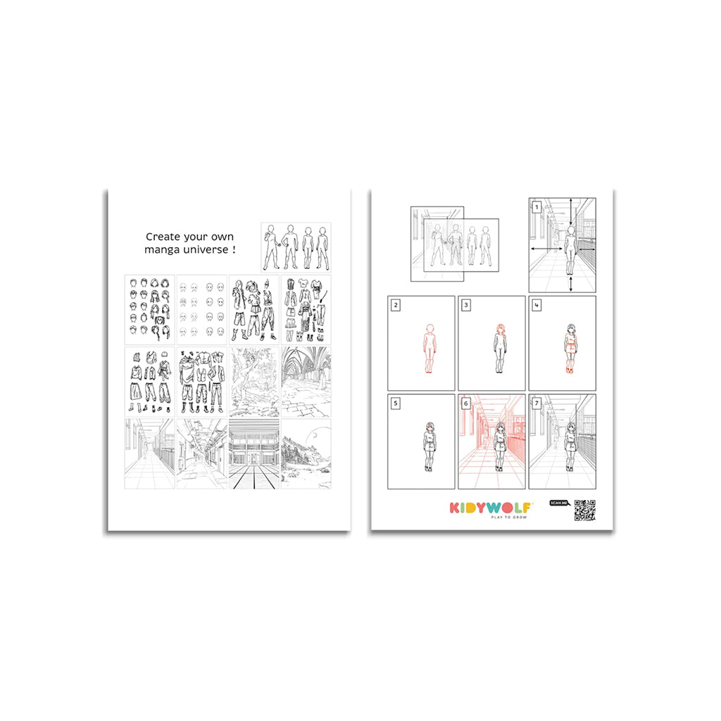 KidyDraw Drawing Tablet with Light, Manga