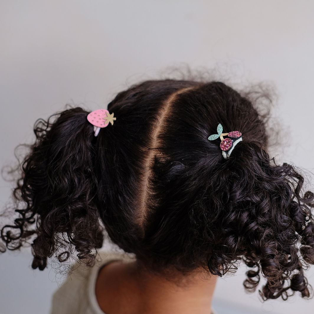 Mimi & Lula 8 Hair Elastics, Mini Fruit Salad Spring on the Farm