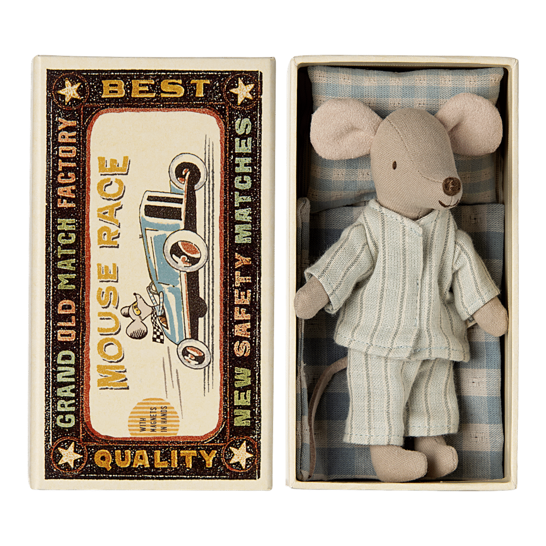 Maileg Big Brother Mouse in a Matchbox