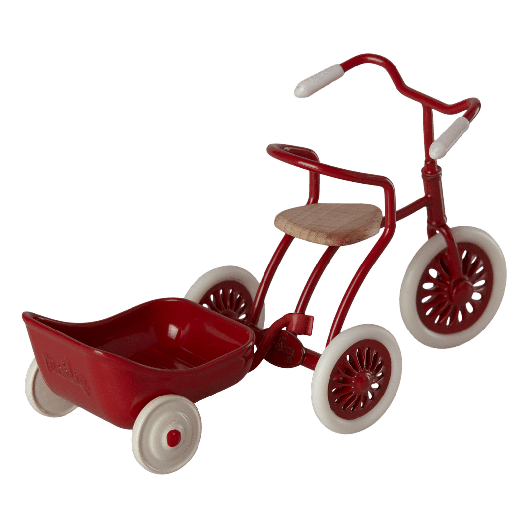 Maileg Bicycle Wagon, Mouse, Red