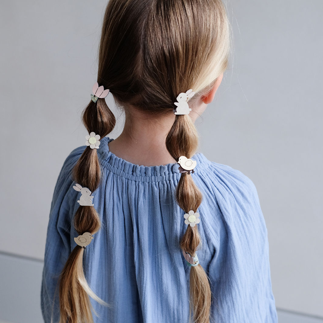 Mimi & Lula 8 Hair Elastics, Mini Easter