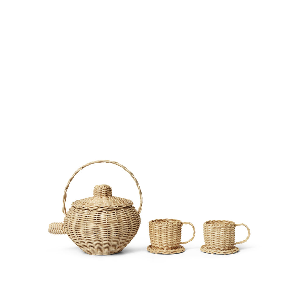 ferm Living Rattan Tea Set