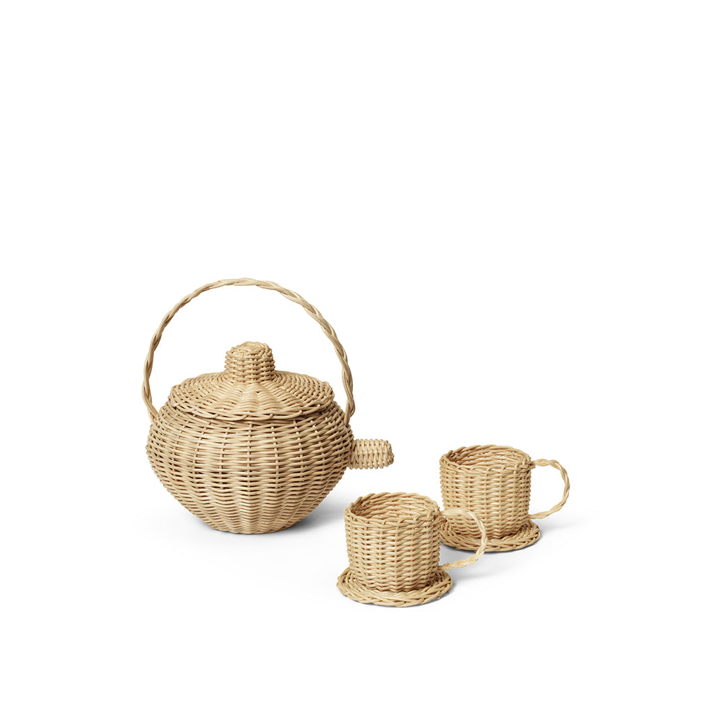 ferm Living Rattan Tea Set