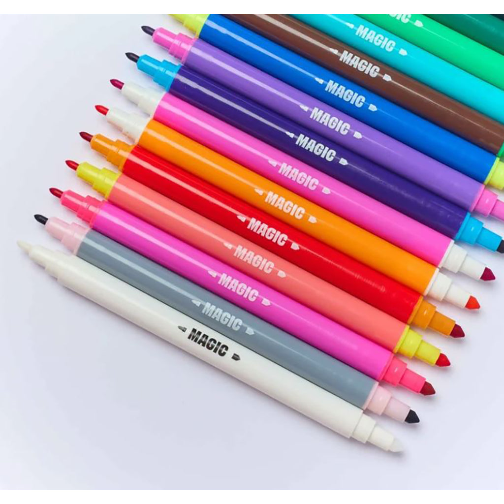 Omy Markers with Dual Tips, 18 pcs - Magic