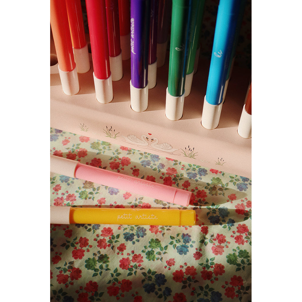 Konges Sløjd Markers in Wooden Holder, 24 Colours – Mizumi big