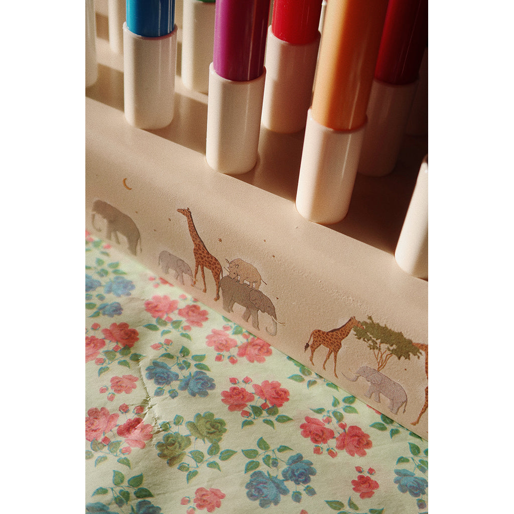 Konges Sløjd Wooden Block Markers, 24 Colors - Safari