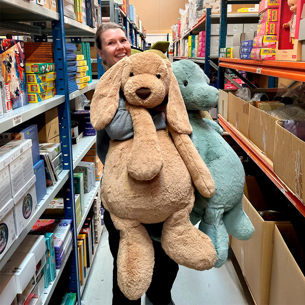 Jellycat Plush Toy, Bashful Toffee Dog, Extra Large Dog - 108 cm