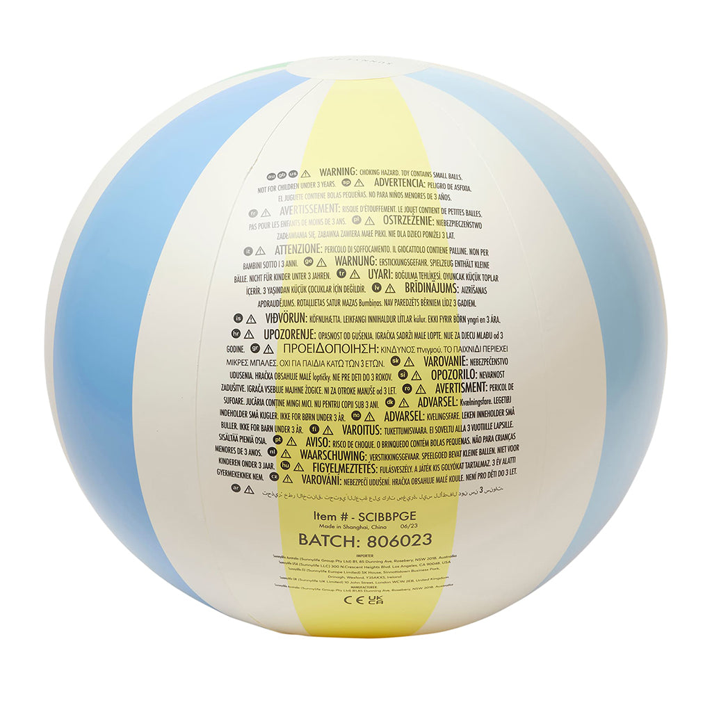 Sunnylife Beach Ball, Pastel Gelato - Ages 3 and Up