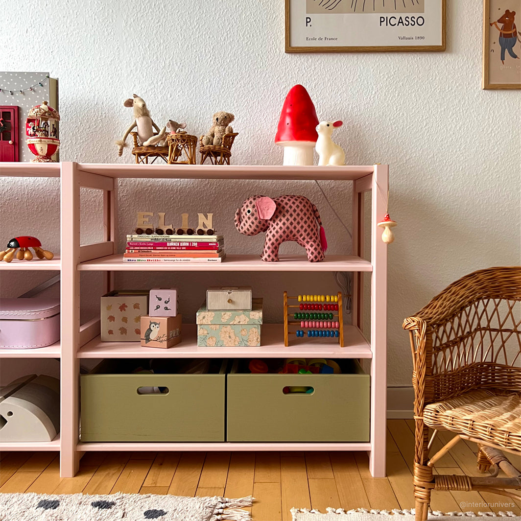 Aulum Lyngs Shelf Unit, H: 80 x W: 163 cm - Sand