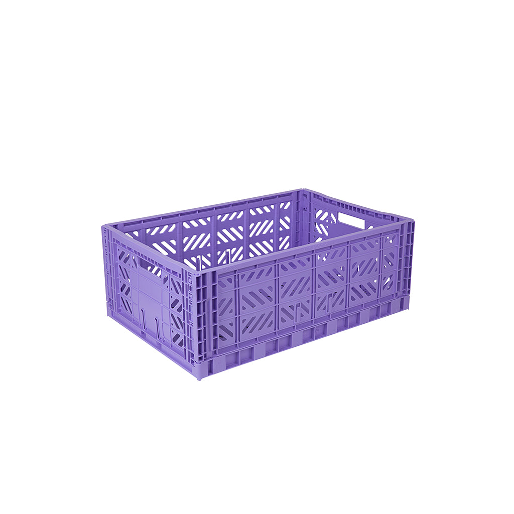 Aykasa Maxi Folding Crate in Taro Milk Tea