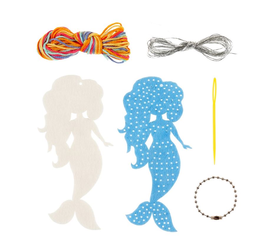 Souza Embroidery Kit – Mermaid Keychain