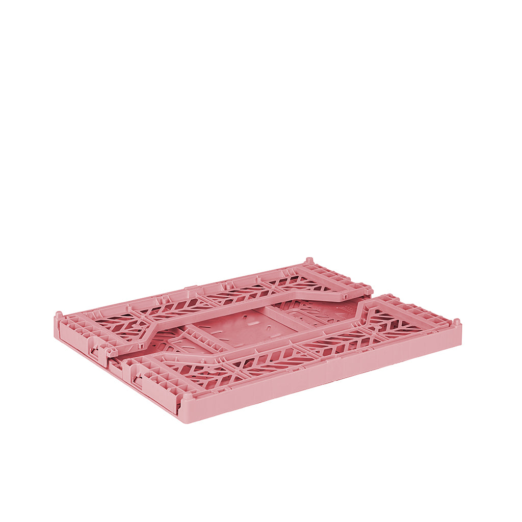 Aykasa Midi Folding Crate, Baby Pink